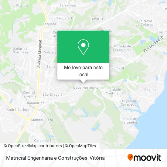 Matricial Engenharia e Construções mapa