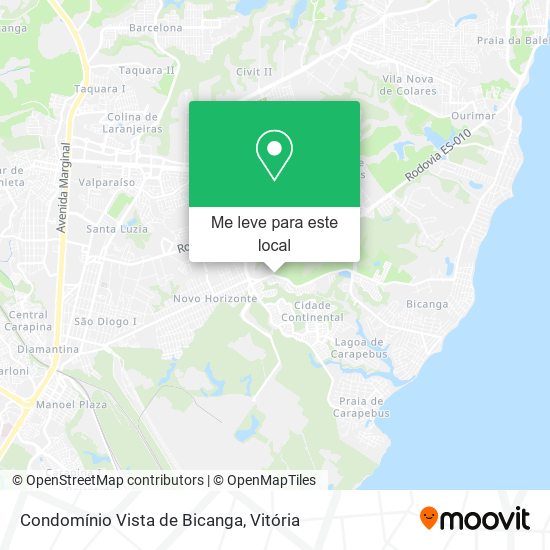 Condomínio Vista de Bicanga mapa