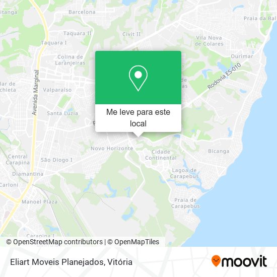 Eliart Moveis Planejados mapa