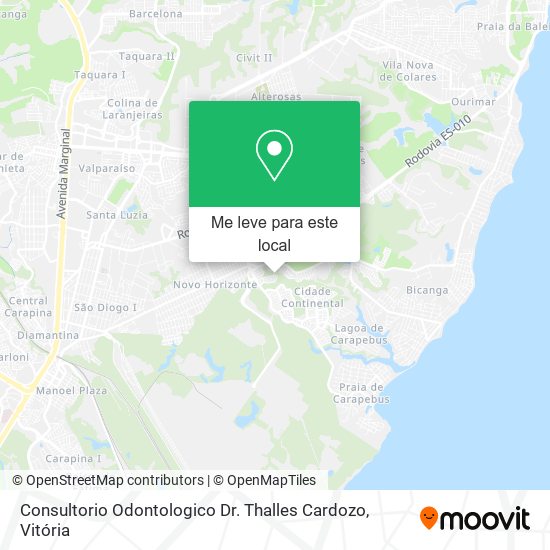 Consultorio Odontologico Dr. Thalles Cardozo mapa