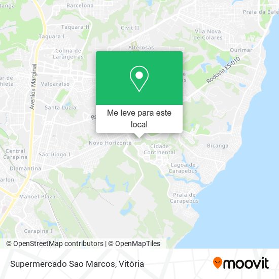 Supermercado Sao Marcos mapa
