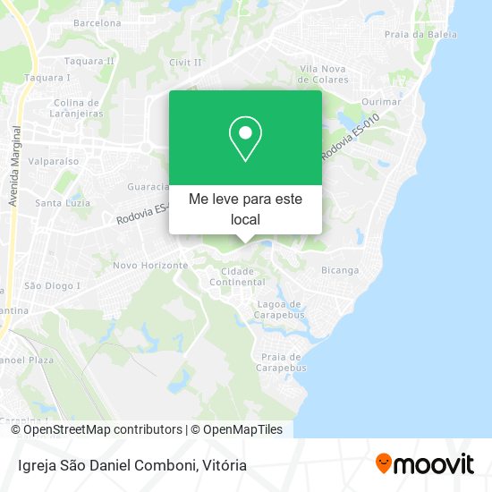 Igreja São Daniel Comboni mapa