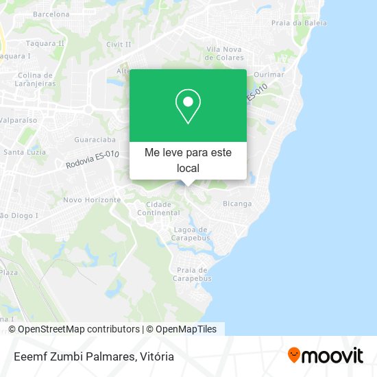 Eeemf Zumbi Palmares mapa