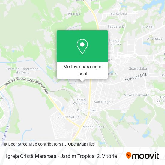 Igreja Cristã Maranata - Jardim Tropical 2 mapa