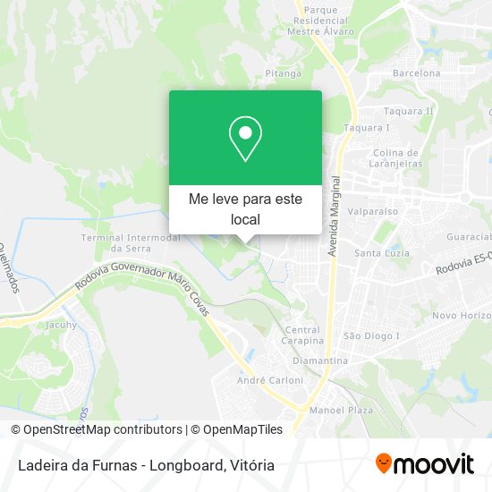 Ladeira da Furnas - Longboard mapa