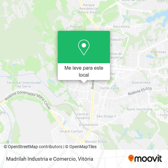 Madrilah Industria e Comercio mapa