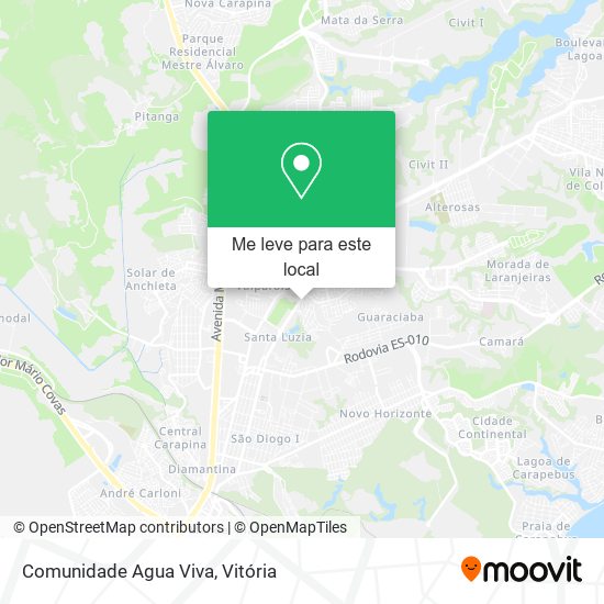 Comunidade Agua Viva mapa
