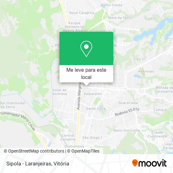 Sipola - Laranjeiras mapa