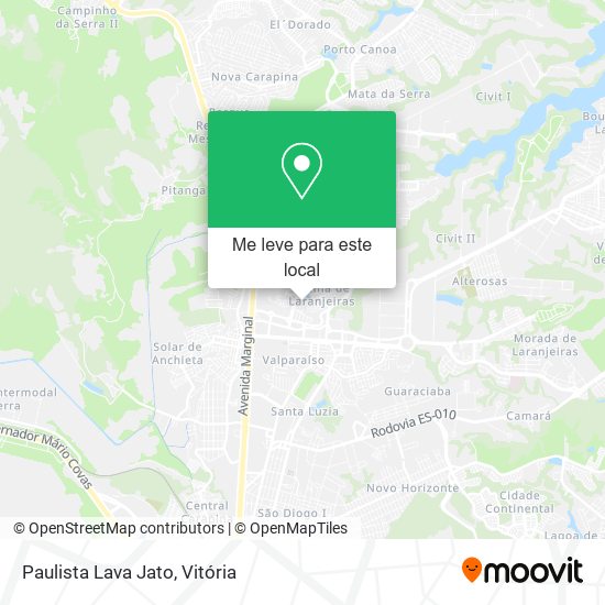 Paulista Lava Jato mapa