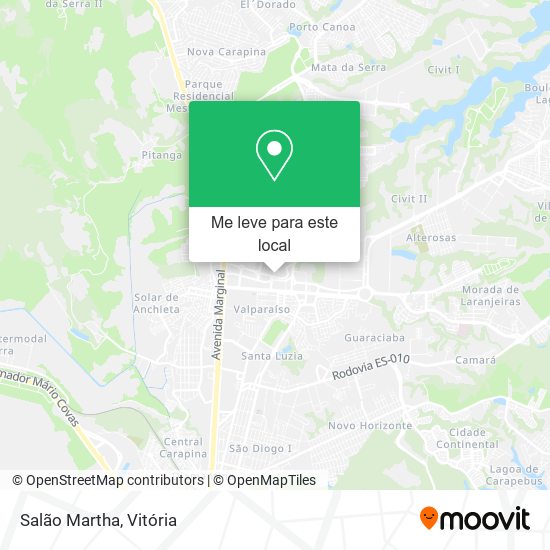 Salão Martha mapa