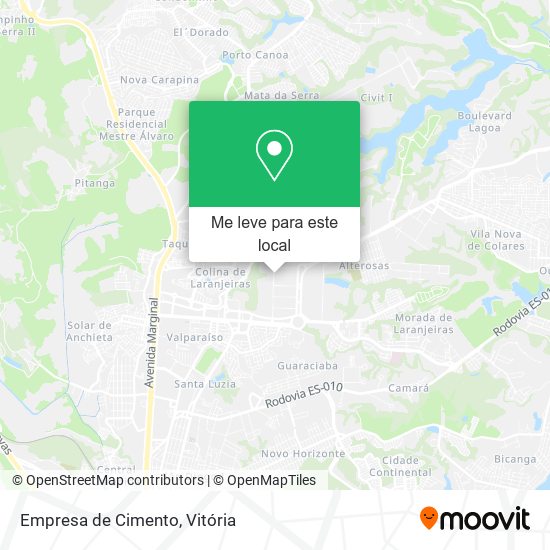 Empresa de Cimento mapa