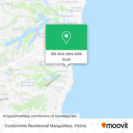 Condomínio Residencial Manguinhos mapa