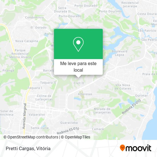 Pretti Cargas mapa
