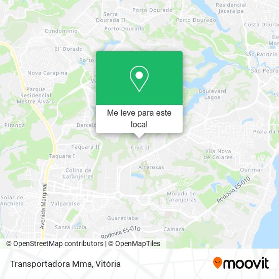 Transportadora Mma mapa