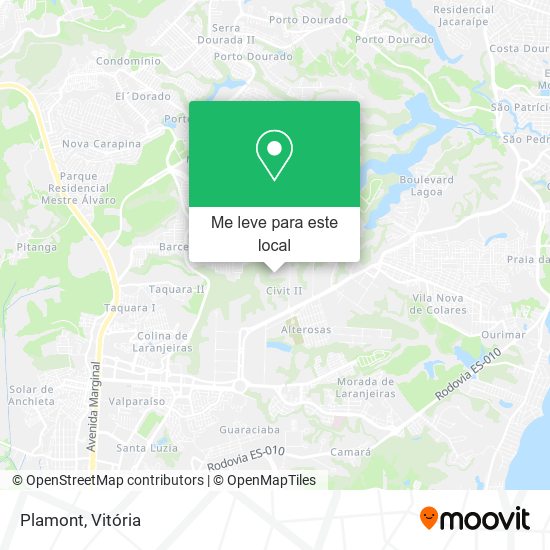 Plamont mapa