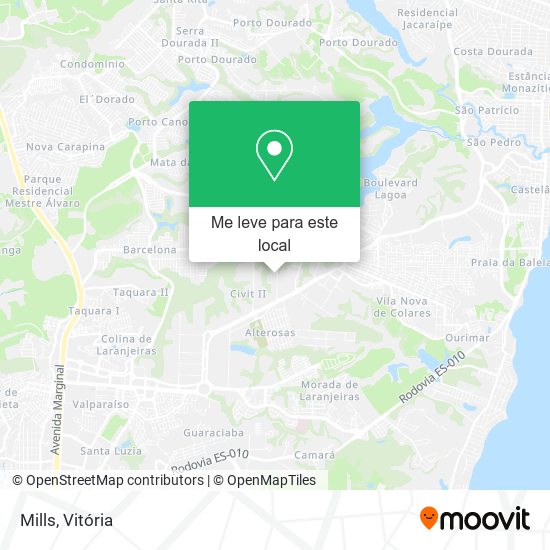 Mills mapa