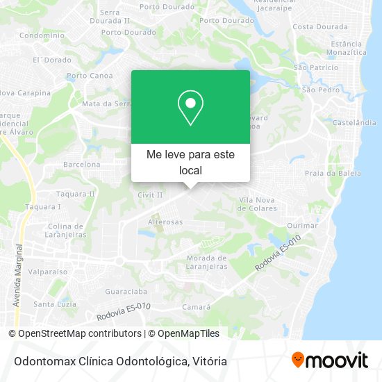 Odontomax Clínica Odontológica mapa