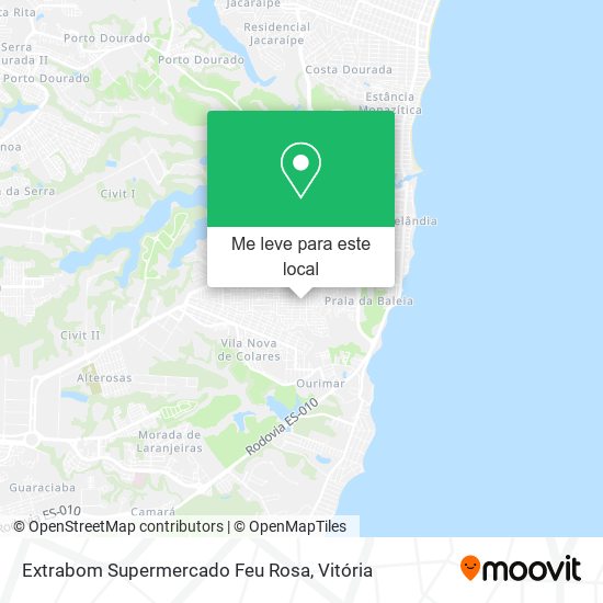 Extrabom Supermercado Feu Rosa mapa