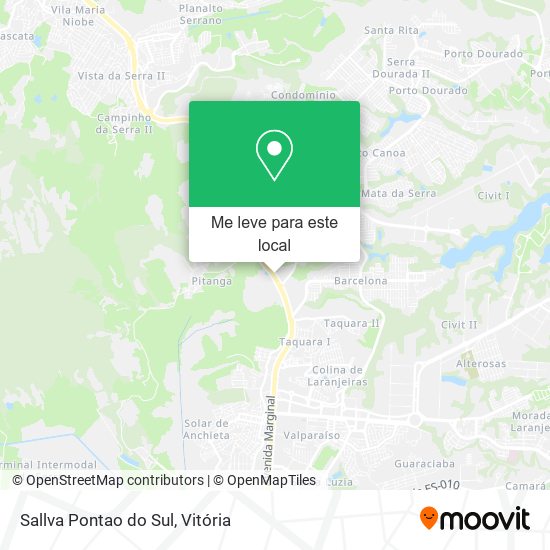 Sallva Pontao do Sul mapa