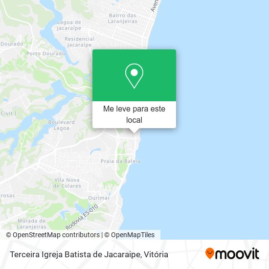 Terceira Igreja Batista de Jacaraipe mapa