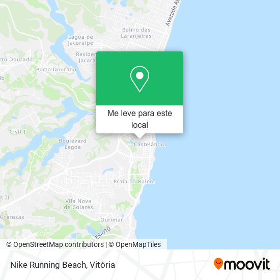 Nike Running Beach mapa