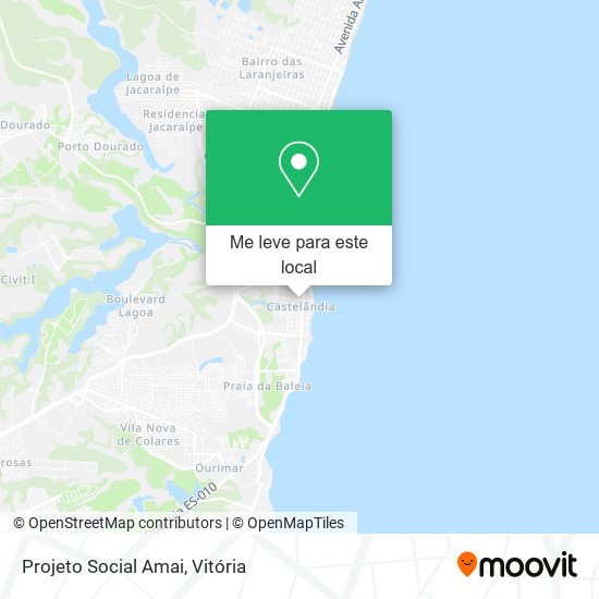 Projeto Social Amai mapa