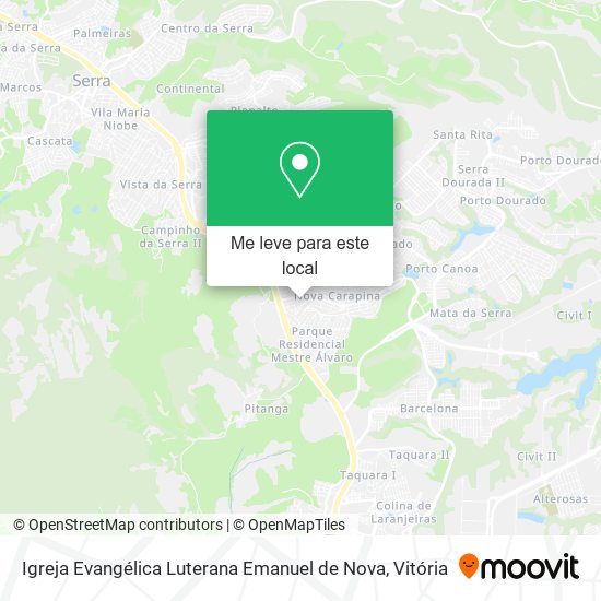 Igreja Evangélica Luterana Emanuel de Nova mapa