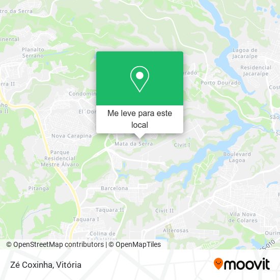 Zé Coxinha mapa