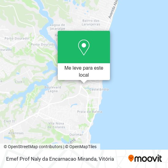 Emef Prof Naly da Encarnacao Miranda mapa