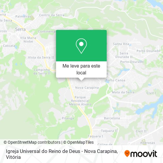 Igreja Universal do Reino de Deus - Nova Carapina mapa