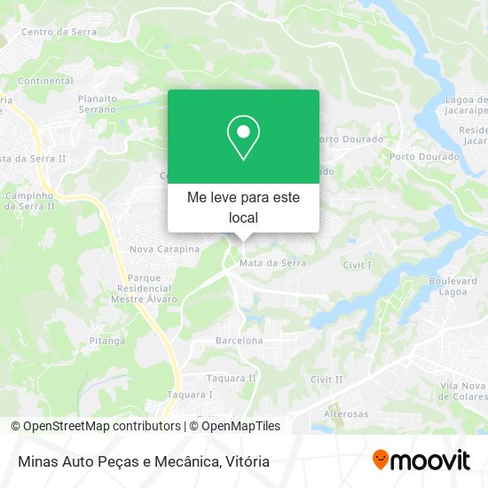 Minas Auto Peças e Mecânica mapa