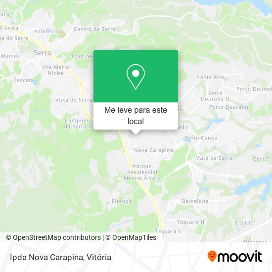 Ipda Nova Carapina mapa