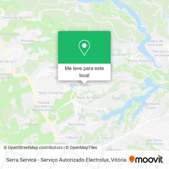 Serra Service - Serviço Autorizado Electrolux mapa