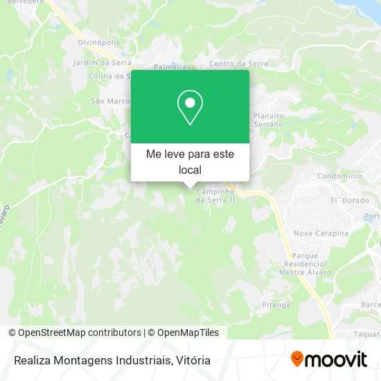 Realiza Montagens Industriais mapa
