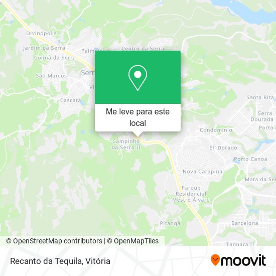 Recanto da Tequila mapa