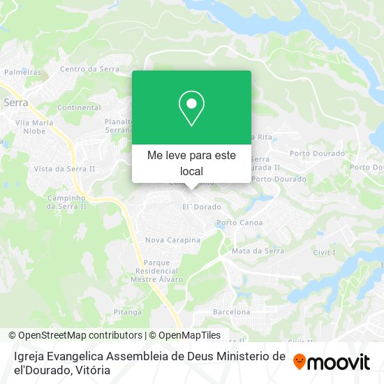 Igreja Evangelica Assembleia de Deus Ministerio de el'Dourado mapa