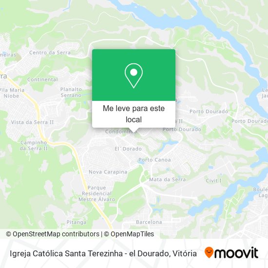 Igreja Católica Santa Terezinha - el Dourado mapa