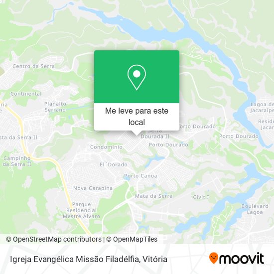 Igreja Evangélica Missão Filadélfia mapa