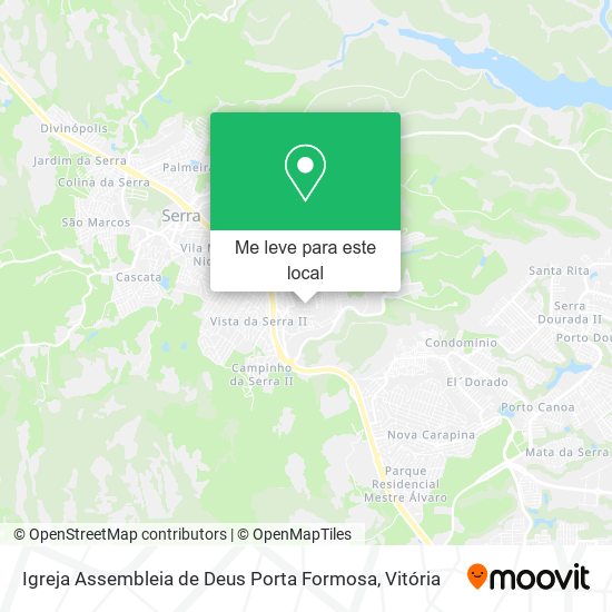 Igreja Assembleia de Deus Porta Formosa mapa