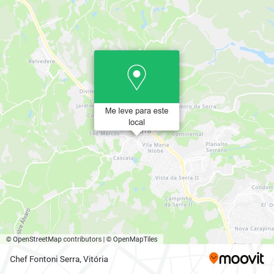 Chef Fontoni Serra mapa