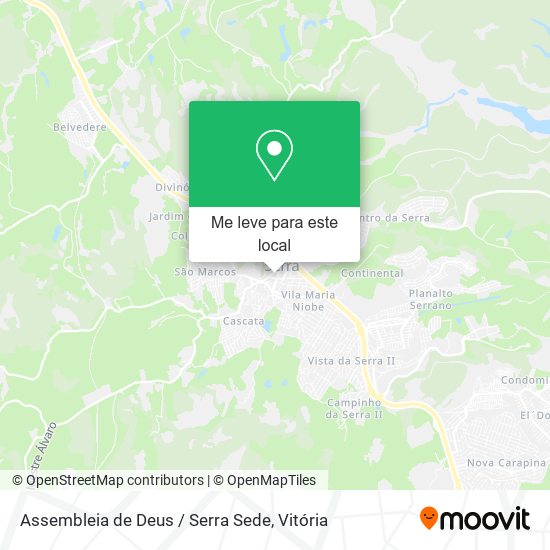 Assembleia de Deus / Serra Sede mapa