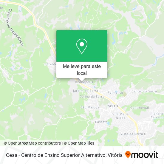 Cesa - Centro de Ensino Superior Alternativo mapa