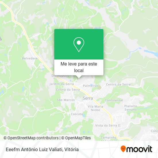 Eeefm Antônio Luiz Valiati mapa