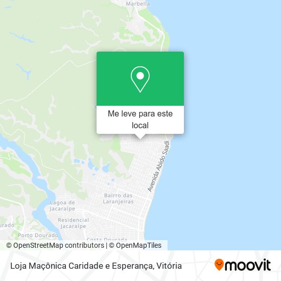 Loja Maçônica Caridade e Esperança mapa
