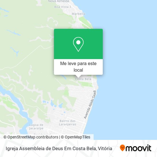 Igreja Assembleia de Deus Em Costa Bela mapa