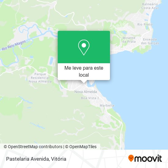 Pastelaria Avenida mapa