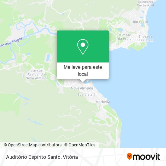 Auditório Espírito Santo mapa