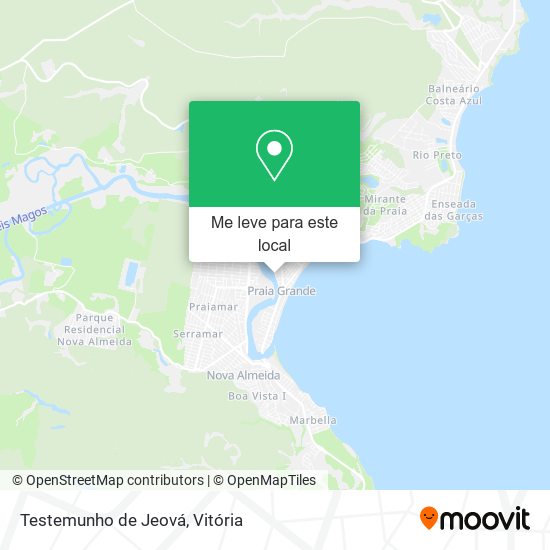 Testemunho de Jeová mapa