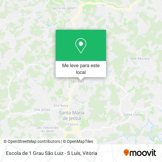 Escola de 1 Grau São Luiz - S Luís mapa