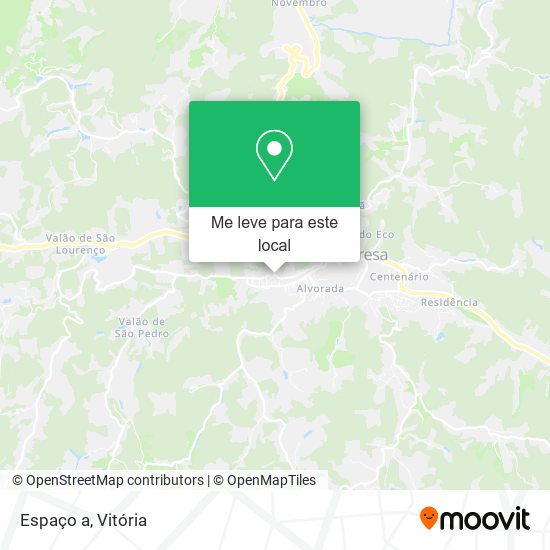 Espaço a mapa